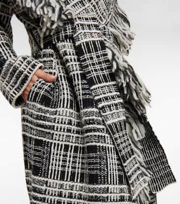 Checked Comfort wool-blend cardigan | Dorothee Schumacher