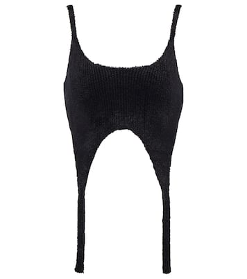Cropped-Top aus Rippstrick | Balmain
