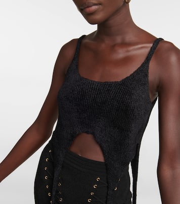 Cropped-Top aus Rippstrick | Balmain