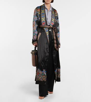 Albornoz de satén estampado | Etro