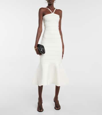 Openwork knit midi dress | Victoria Beckham