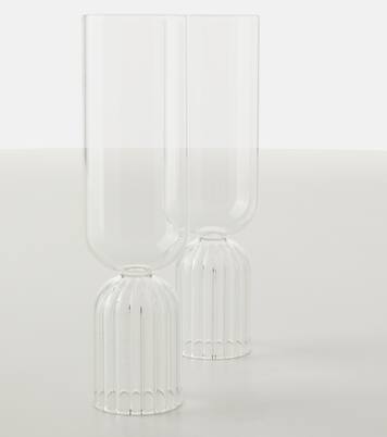 May set of 2 champagne flute glasses | Fferrone Design