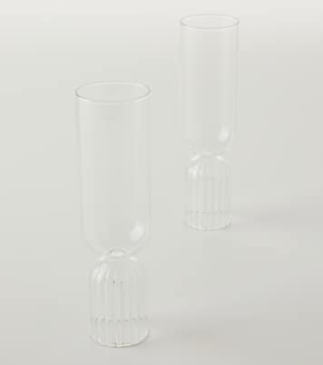 May set of 2 champagne flute glasses | Fferrone Design