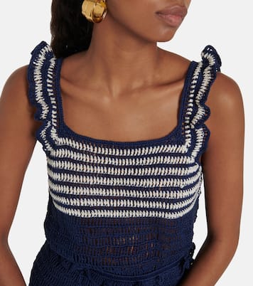 Striped crochet top | Anna Kosturova