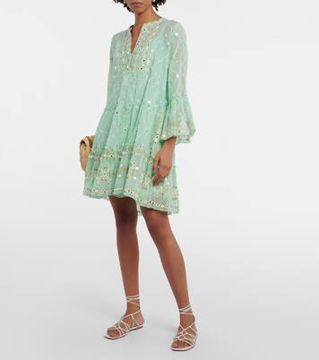 Printed cotton minidress | Juliet Dunn