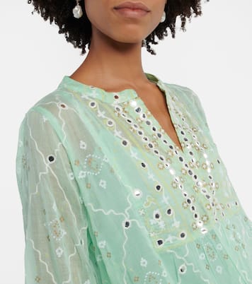Printed cotton minidress | Juliet Dunn