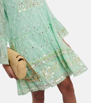 Printed cotton minidress | Juliet Dunn