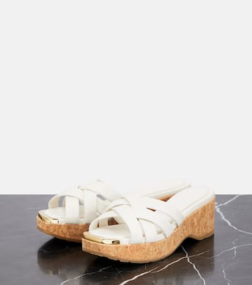 Sandali Maribou 50 in pelle | Jimmy Choo
