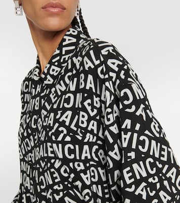 Logo satin shirt | Balenciaga