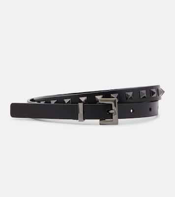 Rockstud slim leather belt | Valentino Garavani