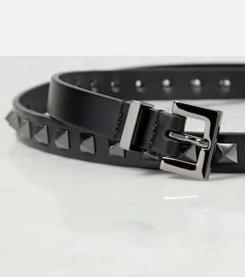 Rockstud slim leather belt | Valentino Garavani