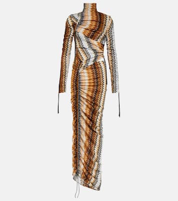 Zig Zag ruched maxi dress | Missoni