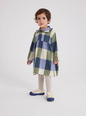 Baby plaid cotton dress | Bobo Choses