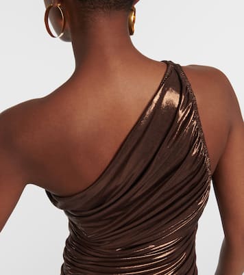 Diana one-shoulder ruched gown | Norma Kamali