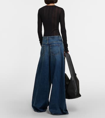 Jeans a gamba larga Jacob a vita alta  | Khaite