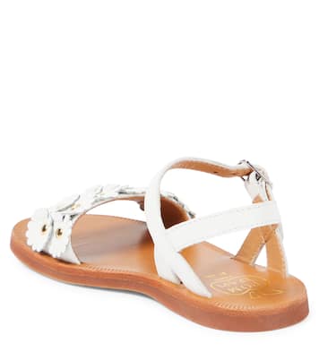 Sandalen Plagette Flo aus Leder | Pom d'Api