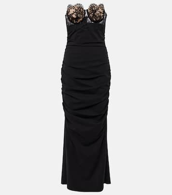 Lace-trimmed bustier gown | Dolce&Gabbana