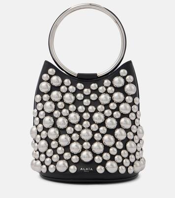 Verzierte Bucket-Bag Ring Mini aus Leder | Alaïa