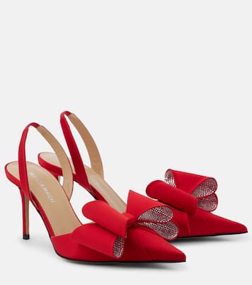 Le Cadeau 85 bow-detail satin pumps | Mach & Mach