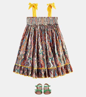 Vestido Ottie de algodón fruncido | Zimmermann Kids