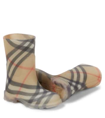 Kids burberry rain boots discount
