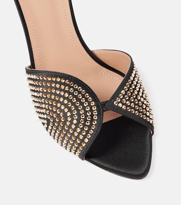 Mules Grazia 70 en satin à ornements | Malone Souliers
