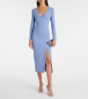 Draped crêpe midi dress | Roland Mouret