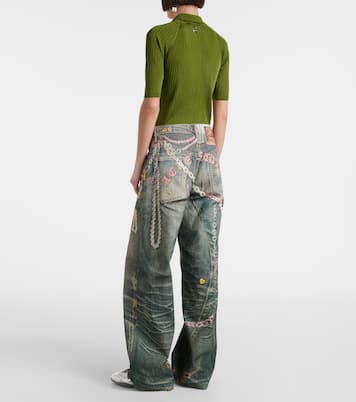 Jeans anchos 1981 trompe l’oeil | Acne Studios