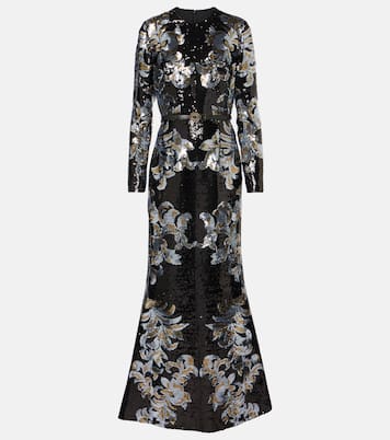 Printed sequined gown | Elie Saab