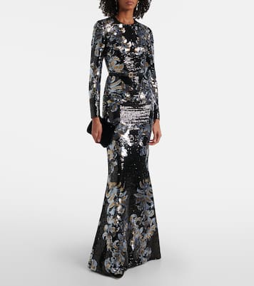Printed sequined gown | Elie Saab