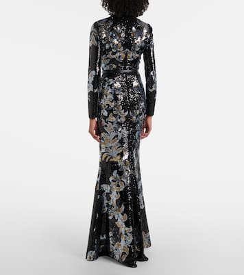 Printed sequined gown | Elie Saab