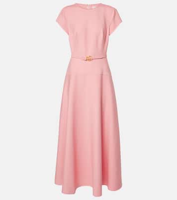 Vestido midi de mezcla de lana | Oscar de la Renta