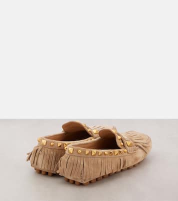 Mocasines Plaster Caster de ante con VLogo | Valentino Garavani
