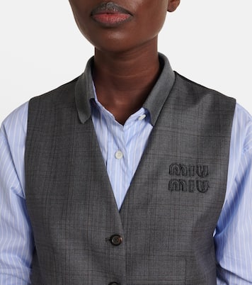 Virgin wool vest | Miu Miu