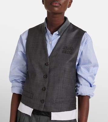 Virgin wool vest | Miu Miu