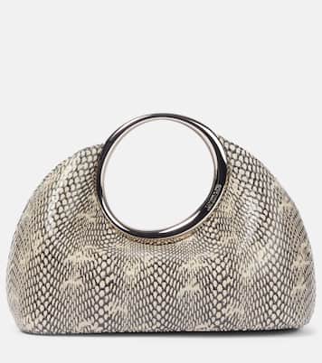 Calino Small snake-effect leather tote bag | Jacquemus