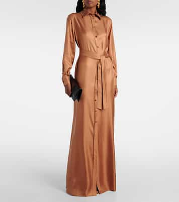 Hemdblusenkleid aus Seiden-Twill | Tom Ford