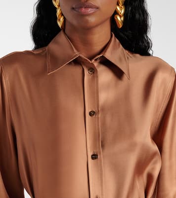 Hemdblusenkleid aus Seiden-Twill | Tom Ford