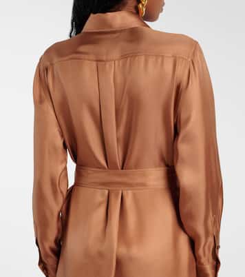 Hemdblusenkleid aus Seiden-Twill | Tom Ford