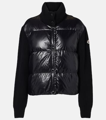 Cardigan in lana vergine con imbottitura | Moncler