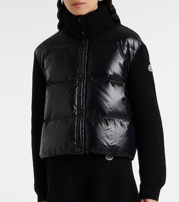 Cardigan in lana vergine con imbottitura | Moncler