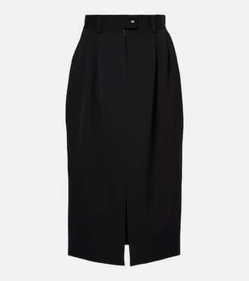 Jupe midi en laine vierge | Dolce&Gabbana