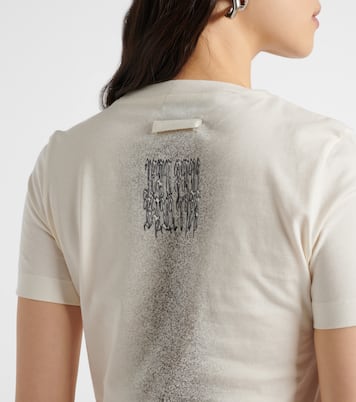 Camiseta en jersey de algodón con logo | Jean Paul Gaultier