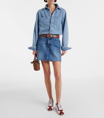 Denim minidress | 7 For All Mankind