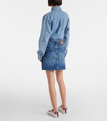 Denim minidress | 7 For All Mankind