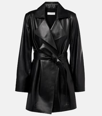 Cappotto a portafoglio Kerri in pelle | Nour Hammour