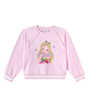 x Disney® - Felpa con stampa e cristalli | Monnalisa