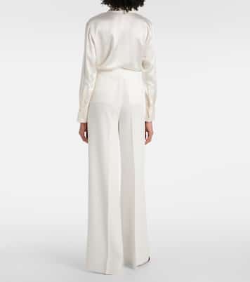 Pantalon ample Abetone à taille haute | Max Mara