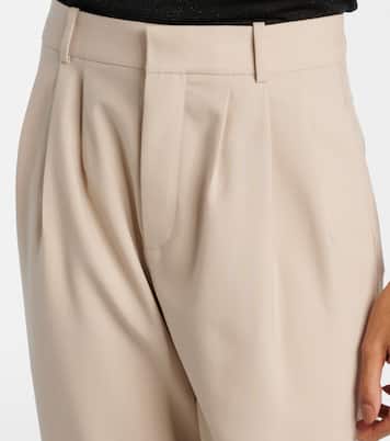 Pantaloni a gamba larga in lana | Saint Laurent