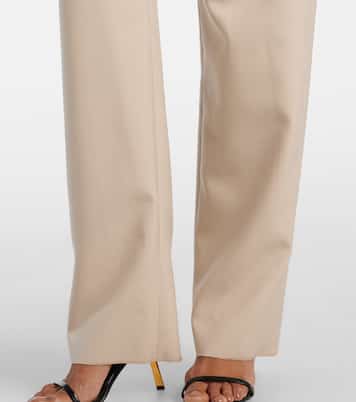Pantaloni a gamba larga in lana | Saint Laurent
